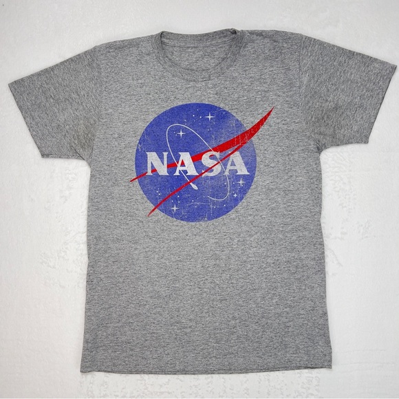 Vintage NASA Tee Shirt Women’s XS Grey Short Sleeve - Picture 1 of 7